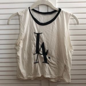 Brandy Melville muscle t shirt with LA graphic